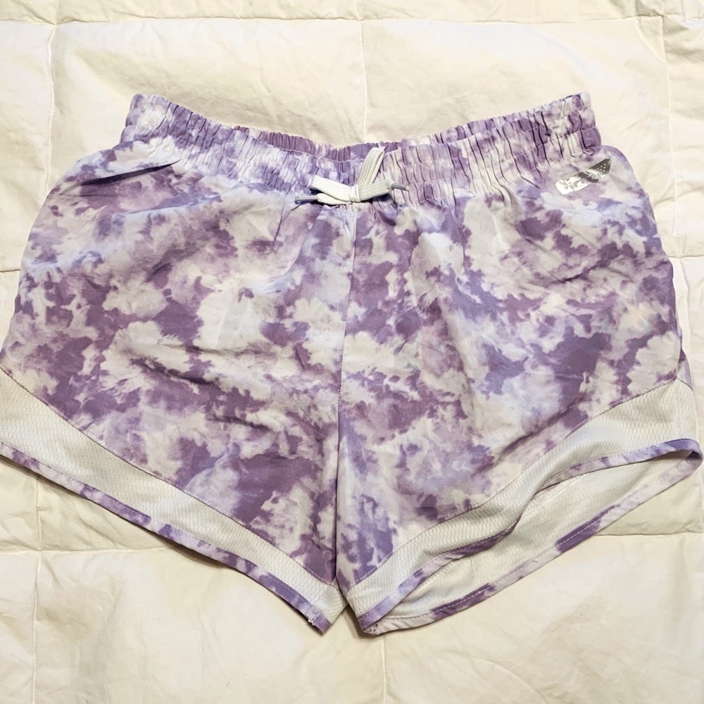 Hind Athletic Shorts - Girls Size 10/12 - Purple & White